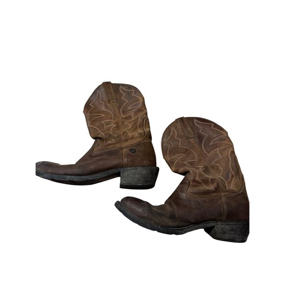 Ariat Other - Ariat Heritage Western Cowboy Work Wear Rancher Brown Leather Boots Size 13